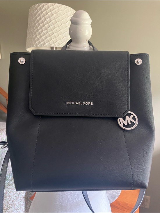 Michael Kors Black 12” x 13” Backpack EUC main image 14